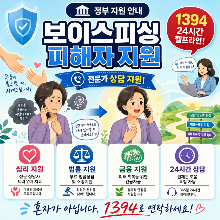 보이스피싱 피해 직후 30분이 골든타임 — 1394 신고부터 3개월 환급까지 단계별 완전 가이드