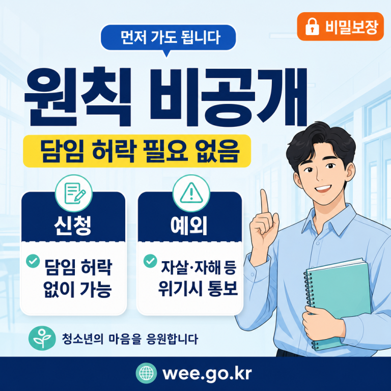 Wee클래스 이용 흐름 완전 정리 — 재학생이 직접 신청하는 4단계