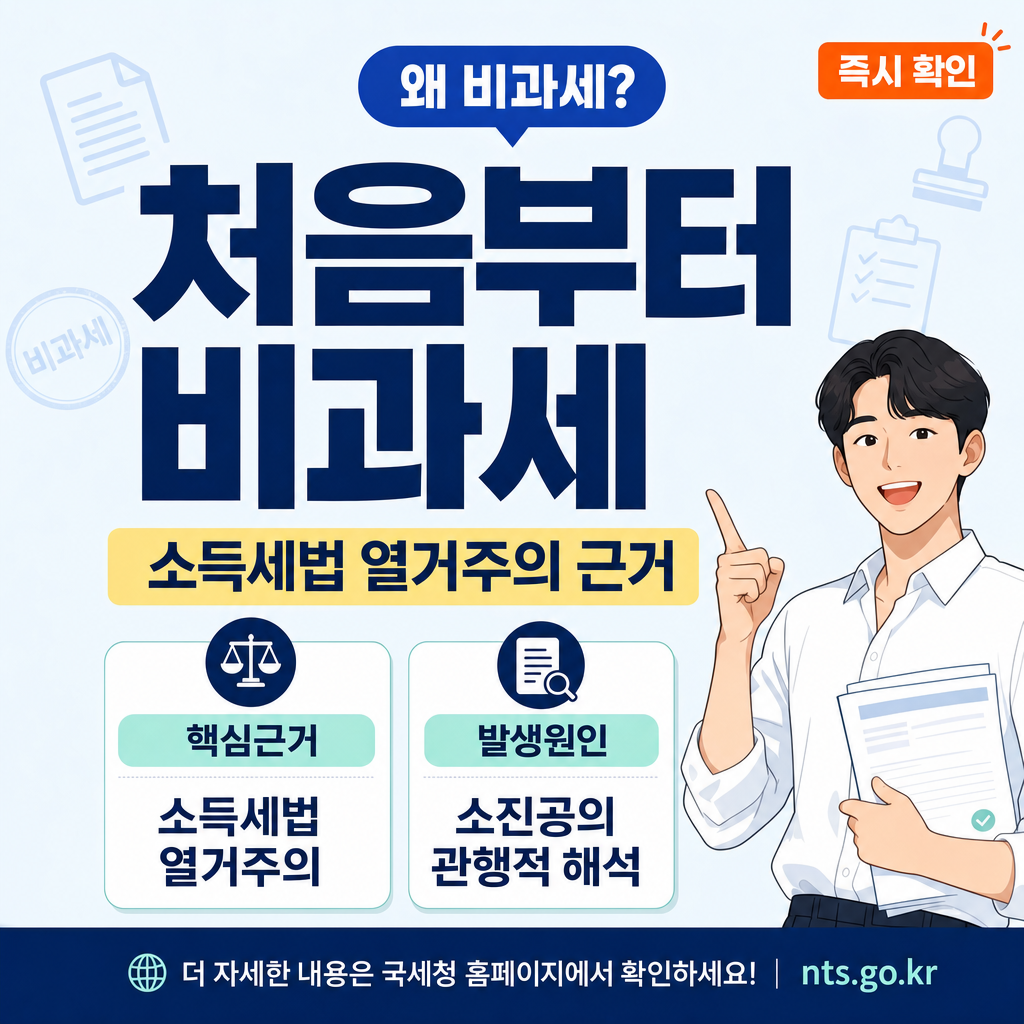 소득세법은 그대로인데 왜 비과세가 됐나 — 폐업 소상공인 구직활동지원금 세금 정정 배경 완전 해설