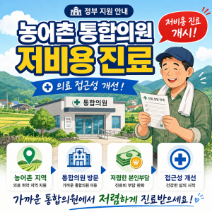 농어촌 통합의원 진료비·이용 방법 완벽 가이드