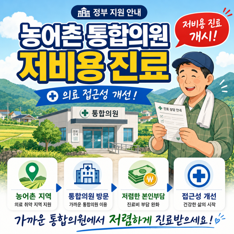 농어촌 통합의원 진료비·이용 방법 완벽 가이드